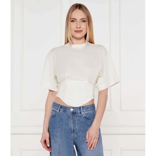 Pinko Bluzka Ti Sento | Cropped Fit ze sklepu Gomez Fashion Store w kategorii Bluzki damskie - zdjęcie 184998578