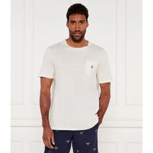 POLO RALPH LAUREN T-shirt | Regular Fit | z dodatkiem lnu ze sklepu Gomez Fashion Store w kategorii T-shirty męskie - zdjęcie 184998606