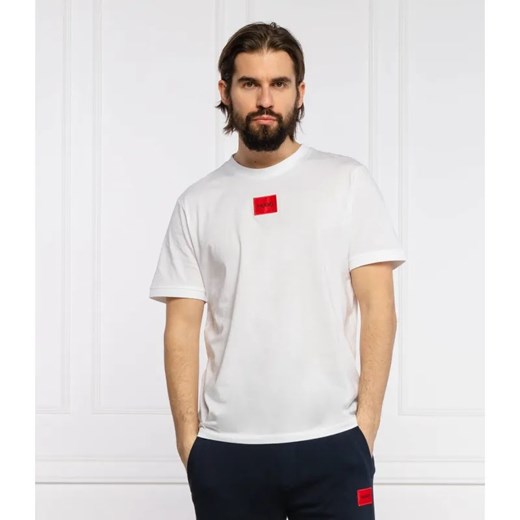 HUGO T-shirt Diragolino212 | Regular Fit ze sklepu Gomez Fashion Store w kategorii T-shirty męskie - zdjęcie 184998619