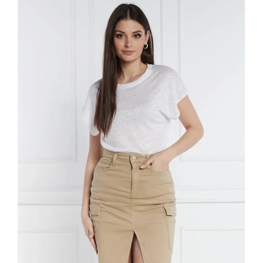 Calvin Klein Lniany t-shirt | Relaxed fit ze sklepu Gomez Fashion Store w kategorii Bluzki damskie - zdjęcie 184998639