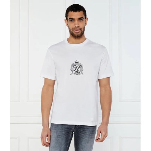 HUGO T-shirt Daminor | Regular Fit ze sklepu Gomez Fashion Store w kategorii T-shirty męskie - zdjęcie 184998658