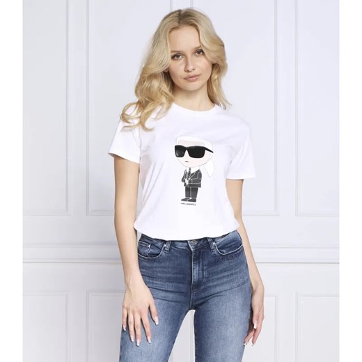 Karl Lagerfeld T-shirt ikonik 2.0 | Regular Fit ze sklepu Gomez Fashion Store w kategorii Bluzki damskie - zdjęcie 184998776