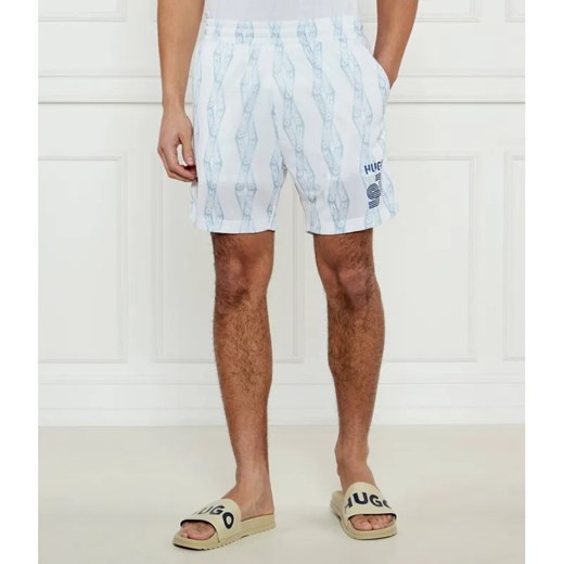 Hugo Blue Szorty Niteam | Regular Fit ze sklepu Gomez Fashion Store w kategorii Spodenki męskie - zdjęcie 184998935