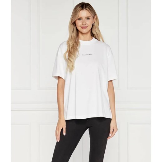 Calvin Klein Jeans T-shirt PHOTOPRINT | Boyfriend fit ze sklepu Gomez Fashion Store w kategorii Bluzki damskie - zdjęcie 184998957