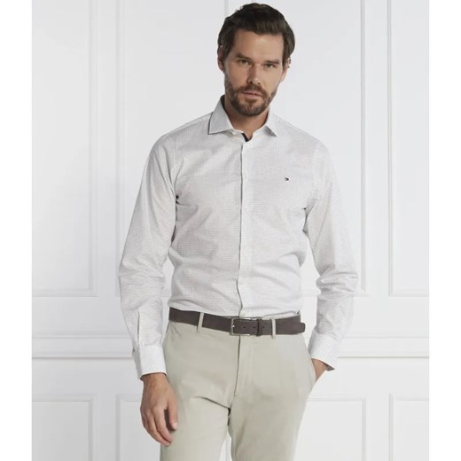 Tommy Hilfiger Koszula DUO PRINT | Slim Fit | stretch ze sklepu Gomez Fashion Store w kategorii Koszule męskie - zdjęcie 184999326
