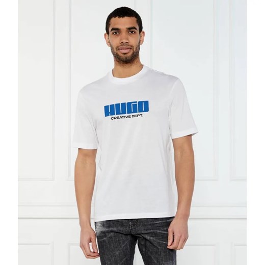 Hugo Blue T-shirt Newromi | Regular Fit ze sklepu Gomez Fashion Store w kategorii T-shirty męskie - zdjęcie 184999458