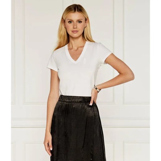 Armani Exchange T-shirt | Regular Fit ze sklepu Gomez Fashion Store w kategorii Bluzki damskie - zdjęcie 184999635