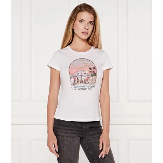 Liu Jo T-shirt | Regular Fit ze sklepu Gomez Fashion Store w kategorii Bluzki damskie - zdjęcie 184999705