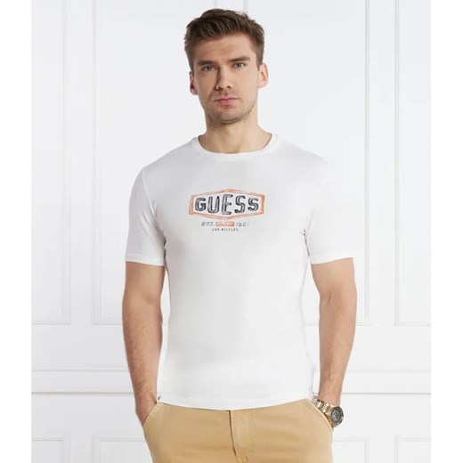 GUESS T-shirt | Slim Fit ze sklepu Gomez Fashion Store w kategorii T-shirty męskie - zdjęcie 184999735