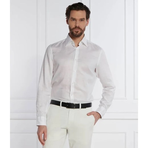 BOSS BLACK Lniana koszula C-HAL-kent-C3-223 | Casual fit ze sklepu Gomez Fashion Store w kategorii Koszule męskie - zdjęcie 184999816