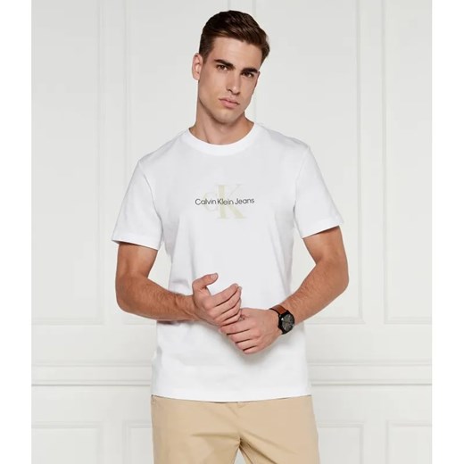 Calvin Klein Jeans T-shirt DISTRESSED | Regular Fit ze sklepu Gomez Fashion Store w kategorii T-shirty męskie - zdjęcie 184999859