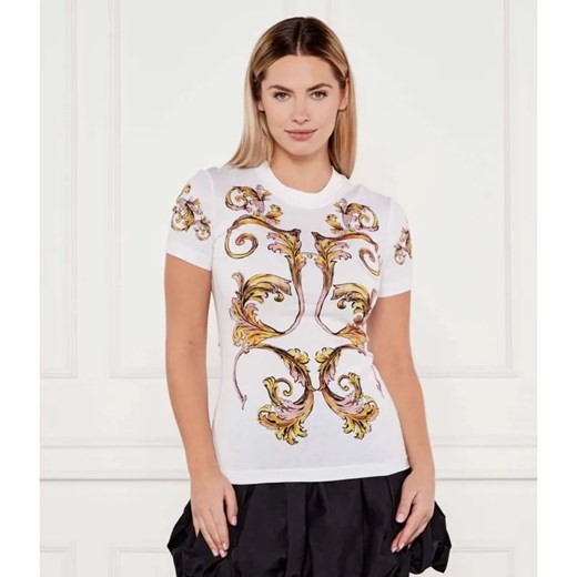 Versace Jeans Couture T-shirt | Slim Fit ze sklepu Gomez Fashion Store w kategorii Bluzki damskie - zdjęcie 184999895