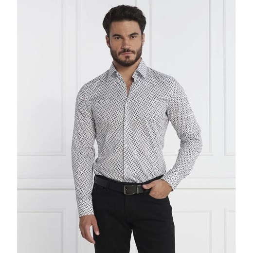 BOSS BLACK Koszula H HANK s kent C | Slim Fit | stretch ze sklepu Gomez Fashion Store w kategorii Koszule męskie - zdjęcie 185000026