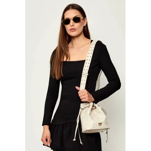 Pinko Skórzany worek SECCHIELLO MINI Pinko OS Gomez Fashion Store