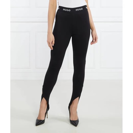 HUGO Legginsy Halone | Slim Fit ze sklepu Gomez Fashion Store w kategorii Spodnie damskie - zdjęcie 185001569
