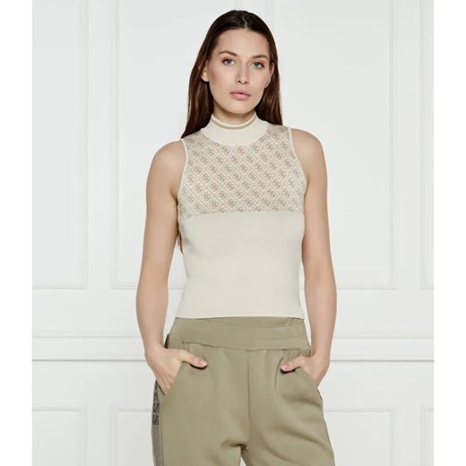 GUESS Top LISE | Slim Fit ze sklepu Gomez Fashion Store w kategorii Bluzki damskie - zdjęcie 185001609