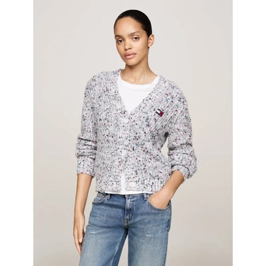 Tommy Jeans Kardigan | Relaxed fit | z dodatkiem wełny Tommy Jeans M okazja Gomez Fashion Store