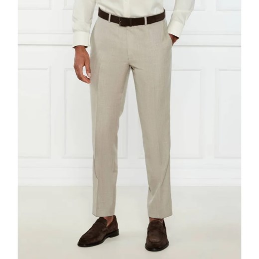 Oscar Jacobson Wełniane spodnie chino Dandy | Slim Fit ze sklepu Gomez Fashion Store w kategorii Spodnie męskie - zdjęcie 185001815