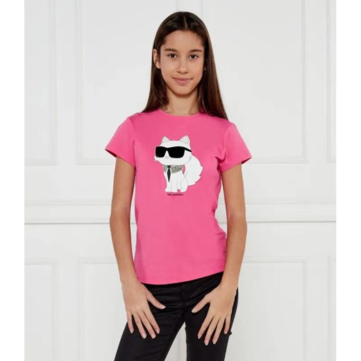 Karl Lagerfeld Kids T-shirt | Regular Fit ze sklepu Gomez Fashion Store w kategorii Bluzki dziewczęce - zdjęcie 185001839