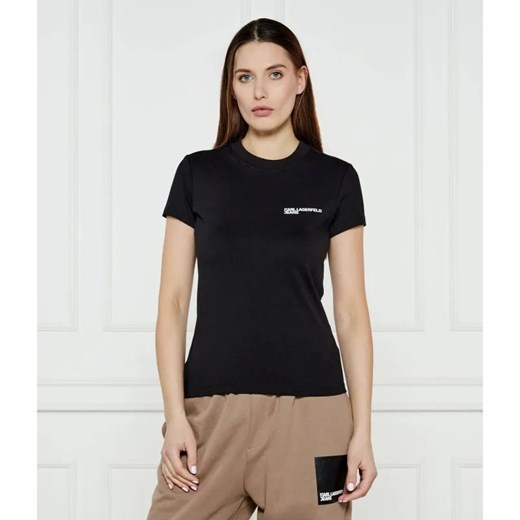 Karl Lagerfeld Jeans T-shirt | Slim Fit ze sklepu Gomez Fashion Store w kategorii Bluzki damskie - zdjęcie 185001865