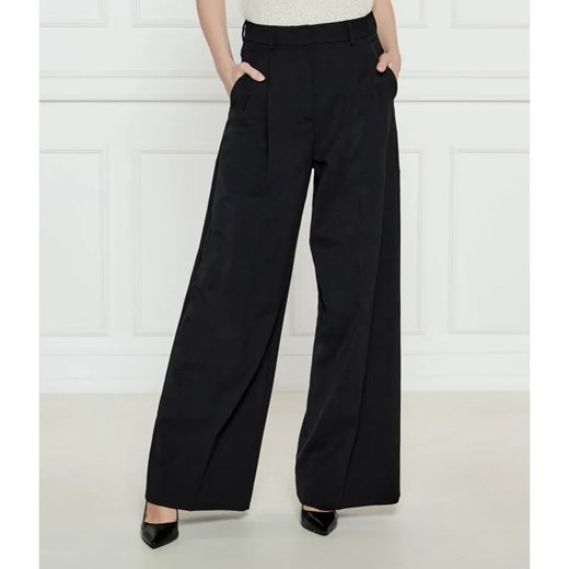 Weekend MaxMara Spodnie BAIOCCO | flare fit | z dodatkiem wełny ze sklepu Gomez Fashion Store w kategorii Spodnie damskie - zdjęcie 185001877