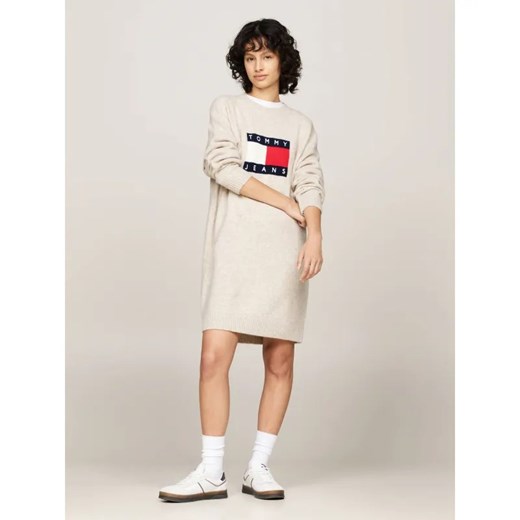 Tommy Jeans Sukienka | z dodatkiem wełny ze sklepu Gomez Fashion Store w kategorii Sukienki - zdjęcie 185002019