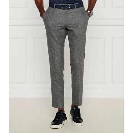 BOSS BLACK Spodnie | Slim Fit | z dodatkiem wełny ze sklepu Gomez Fashion Store w kategorii Spodnie męskie - zdjęcie 185002079