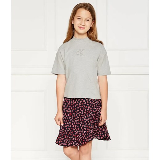 Calvin Klein Jeans T-shirt | Regular Fit ze sklepu Gomez Fashion Store w kategorii Bluzki dziewczęce - zdjęcie 185002127