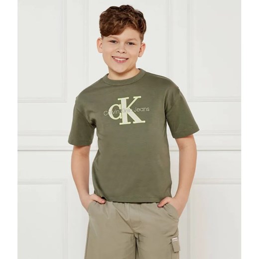 Calvin Klein Jeans T-shirt | Regular Fit ze sklepu Gomez Fashion Store w kategorii T-shirty chłopięce - zdjęcie 185002128
