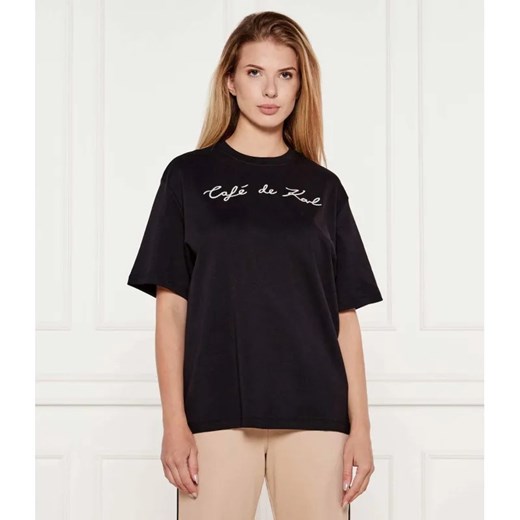 Karl Lagerfeld T-shirt Karl Lagerfeld x Jorge Parra | Oversize fit ze sklepu Gomez Fashion Store w kategorii Bluzki damskie - zdjęcie 185002286