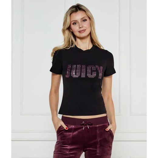 Juicy Couture T-shirt IMPACT SS | Slim Fit ze sklepu Gomez Fashion Store w kategorii Bluzki damskie - zdjęcie 185002495