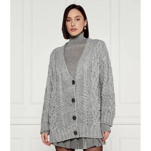 Liu Jo Kardigan | Oversize fit | z dodatkiem wełny ze sklepu Gomez Fashion Store w kategorii Swetry damskie - zdjęcie 185002656