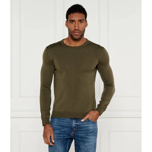 HUGO Wełniany sweter San Cedric | Regular Fit ze sklepu Gomez Fashion Store w kategorii Swetry męskie - zdjęcie 185002707