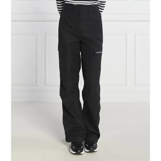 Calvin Klein Jeans Spodnie | Regular Fit ze sklepu Gomez Fashion Store w kategorii Spodnie damskie - zdjęcie 185003127