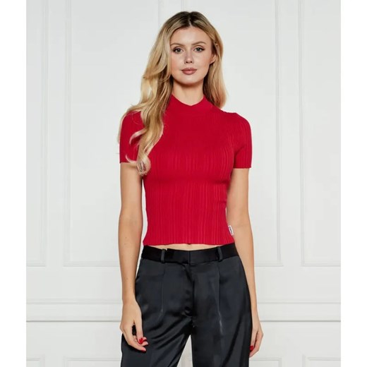 HUGO Bluzka Sarpharim | Cropped Fit ze sklepu Gomez Fashion Store w kategorii Bluzki damskie - zdjęcie 185003146