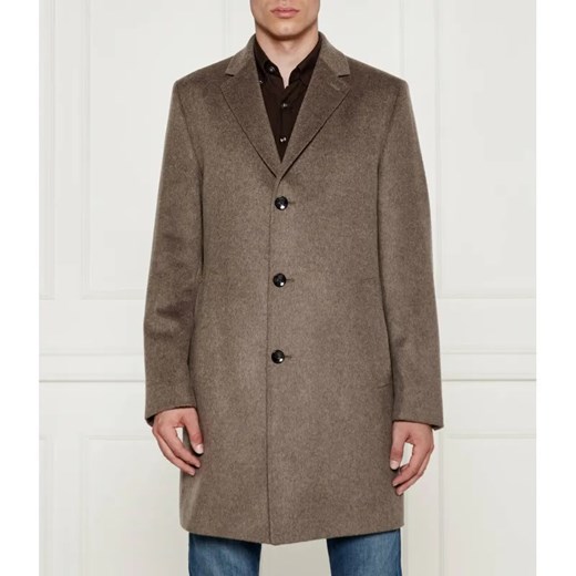 BOSS BLACK Wełniany płaszcz H-Jared | z dodatkiem kaszmiru ze sklepu Gomez Fashion Store w kategorii Płaszcze męskie - zdjęcie 185003238