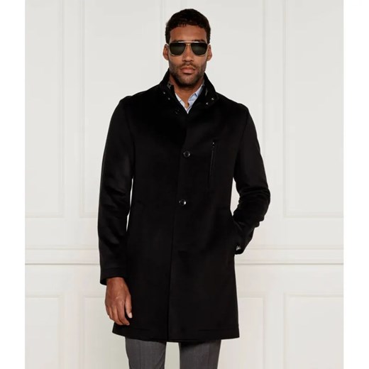 BOSS BLACK Wełniany płaszcz H-Hyde-SU-244 | z dodatkiem kaszmiru ze sklepu Gomez Fashion Store w kategorii Płaszcze męskie - zdjęcie 185003365