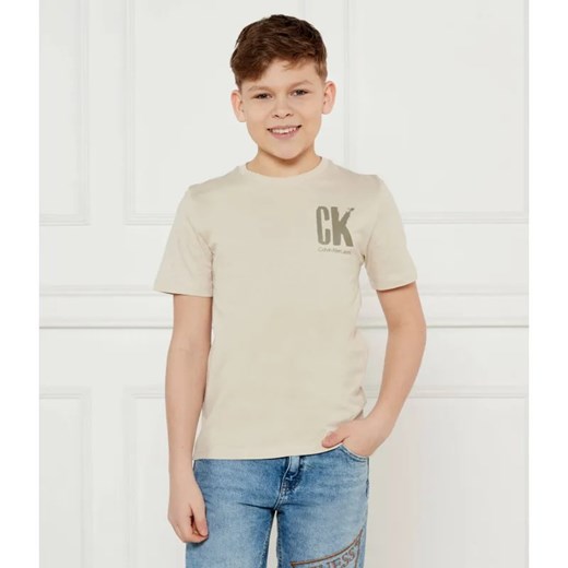 Calvin Klein Jeans T-shirt | Regular Fit ze sklepu Gomez Fashion Store w kategorii T-shirty chłopięce - zdjęcie 185003408