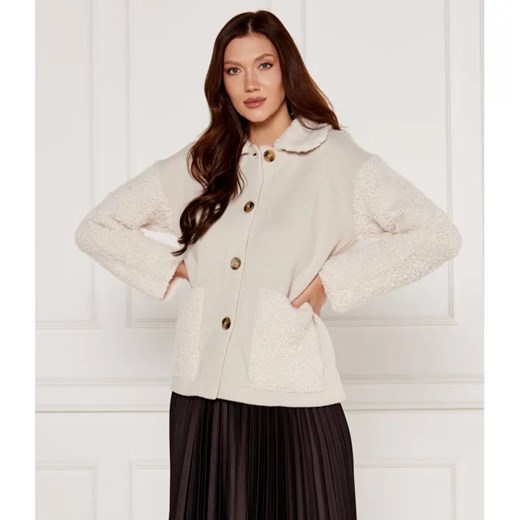 Marella SPORT Wełniany kardigan | Loose fit L promocja Gomez Fashion Store