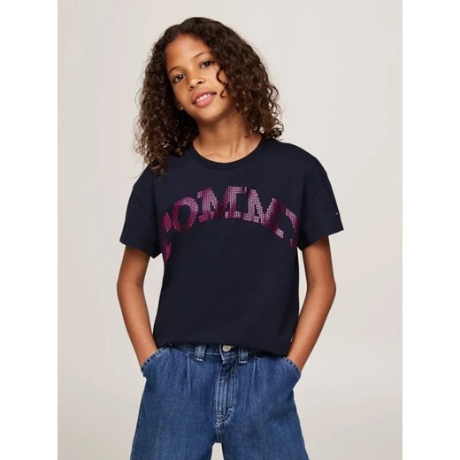 Tommy Hilfiger T-shirt | Regular Fit ze sklepu Gomez Fashion Store w kategorii Bluzki dziewczęce - zdjęcie 185003516