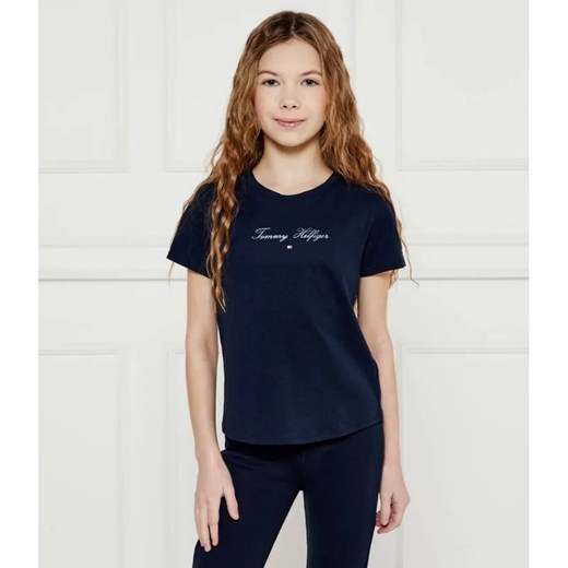 Tommy Hilfiger T-shirt | Slim Fit ze sklepu Gomez Fashion Store w kategorii Bluzki dziewczęce - zdjęcie 185003579