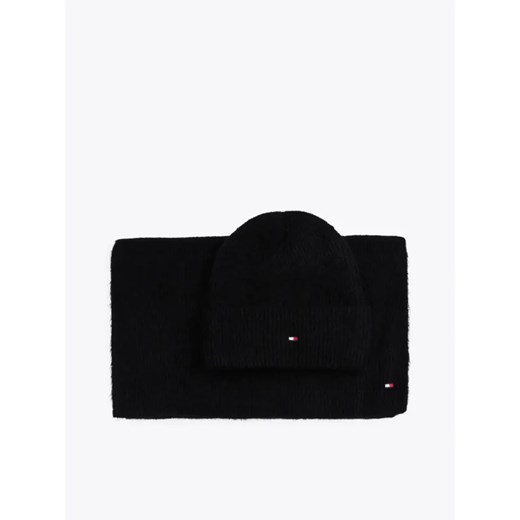 Tommy Hilfiger Szal + czapka | z dodatkiem wełny ze sklepu Gomez Fashion Store w kategorii Czapki zimowe damskie - zdjęcie 185003609