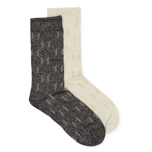 Karl Lagerfeld Skarpety 2-pack Monogram ze sklepu Gomez Fashion Store w kategorii Skarpetki damskie - zdjęcie 185003949
