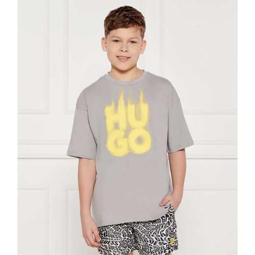 HUGO KIDS T-shirt | Regular Fit ze sklepu Gomez Fashion Store w kategorii T-shirty chłopięce - zdjęcie 185004117