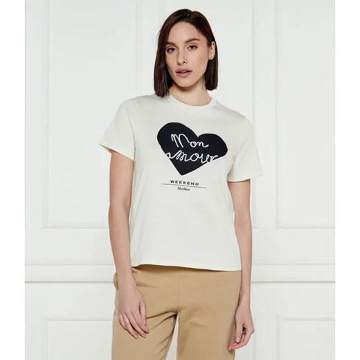 Weekend MaxMara T-shirt VELLO | Regular Fit ze sklepu Gomez Fashion Store w kategorii Bluzki damskie - zdjęcie 185004165