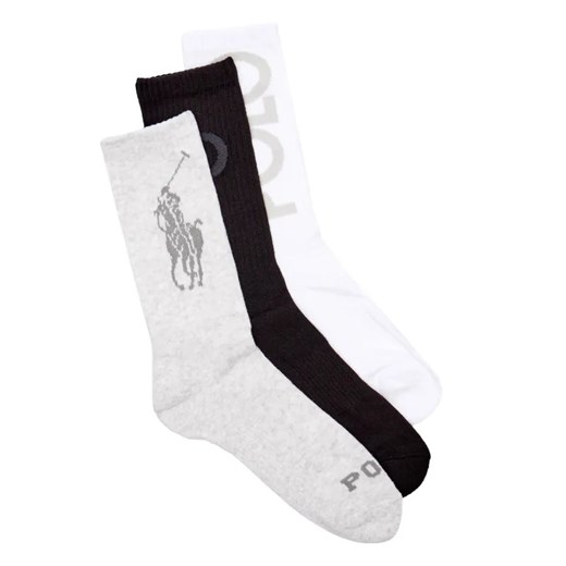 POLO RALPH LAUREN Skarpety 3-pack TONAL POLO-CREW ze sklepu Gomez Fashion Store w kategorii Skarpetki damskie - zdjęcie 185004178