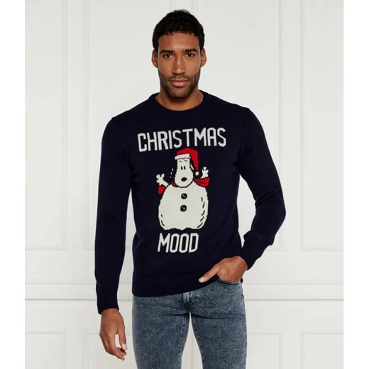 ST.Barth Sweter Heron ST. BARTH X PEANUTS | Regular Fit | z dodatkiem wełny i kaszmiru ze sklepu Gomez Fashion Store w kategorii Swetry męskie - zdjęcie 185004239