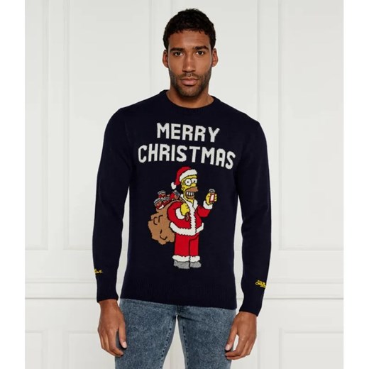 ST.Barth Sweter Heron ST. BARTH X THE SIMPSONS | Regular Fit | z dodatkiem wełny i kaszmiru ze sklepu Gomez Fashion Store w kategorii Swetry męskie - zdjęcie 185004486