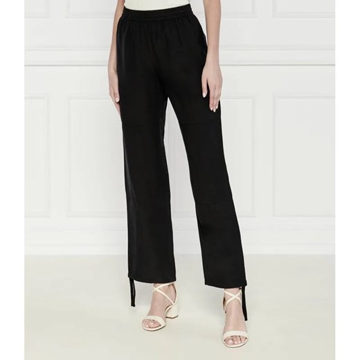 Samsøe Samsøe Spodnie SAGIRA | Regular Fit | z dodatkiem lnu ze sklepu Gomez Fashion Store w kategorii Spodnie damskie - zdjęcie 185004487