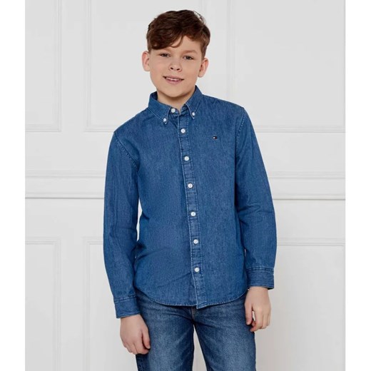 Tommy Hilfiger Jeansowa koszula | Regular Fit ze sklepu Gomez Fashion Store w kategorii Koszule chłopięce - zdjęcie 185004579